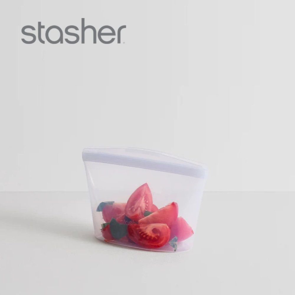 Stasher Reusable Silicone Bag 2-CUP BOWL - Clear